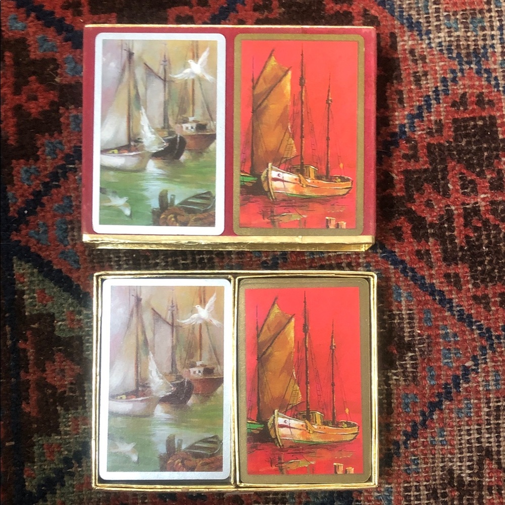 EUC Congress playing cards sailing nautical birds
